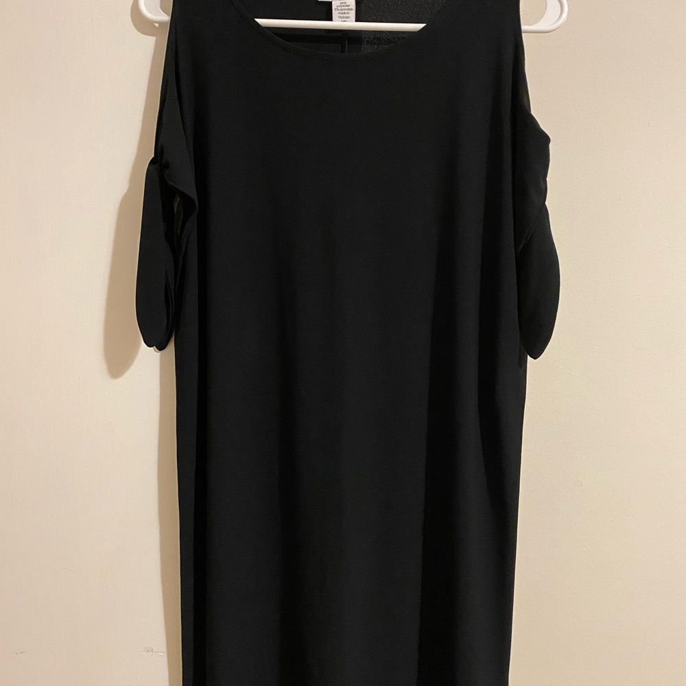 Bar III Black Cold Shoulder Dress